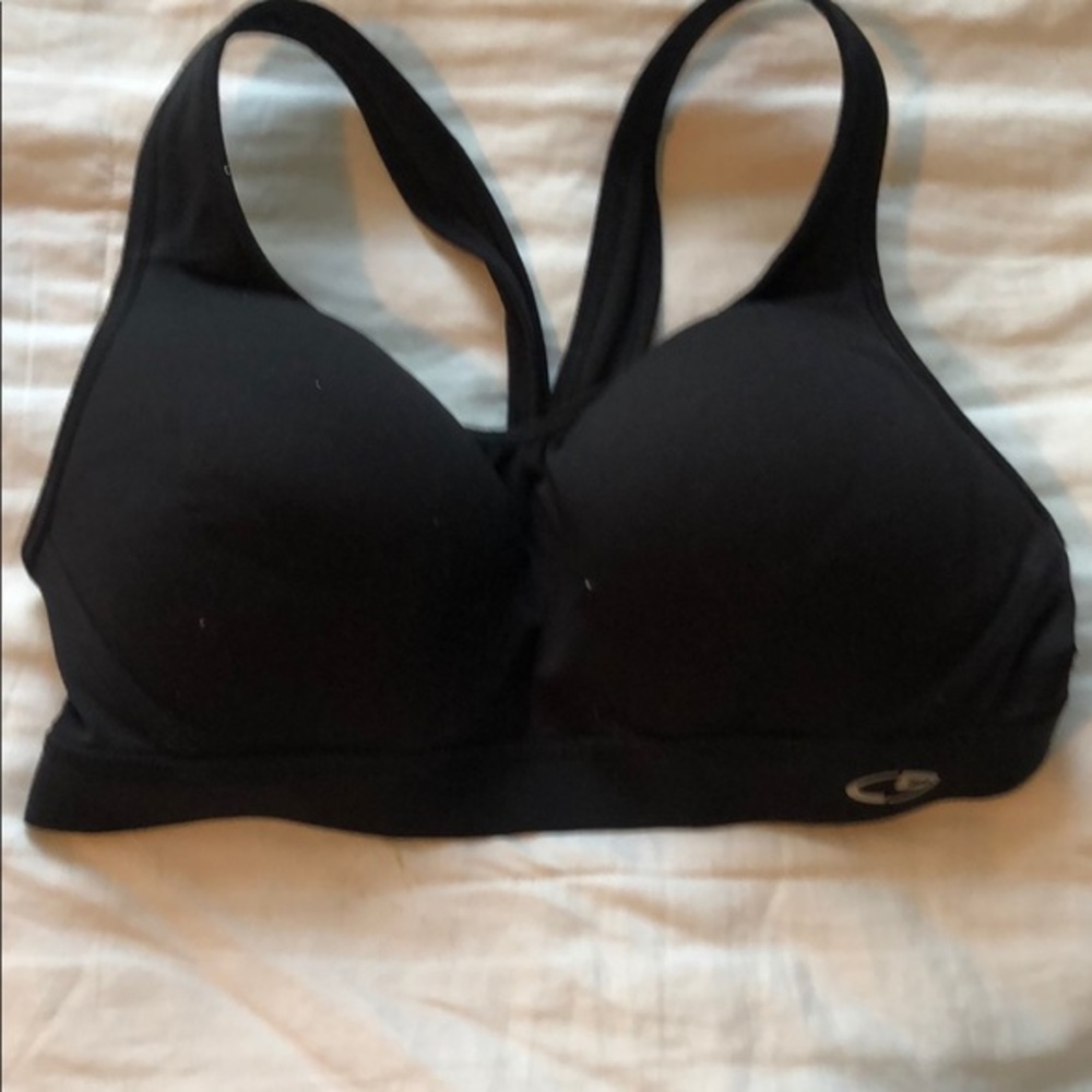New XS padded Black sports bra